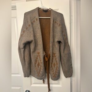 Pendleton Aztec Western Tie Cardigan